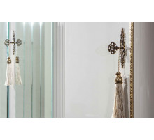 Шестистворчатый распашной шкаф для одежды и белья с зеркалом в спальню Мариана MARI-34