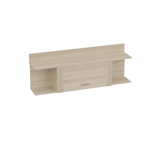 Навесная закрытая полка для гостиной Элана, цвет Бодега белая